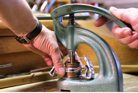 Watchmaker repair wristwatch