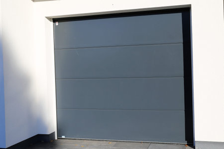 Modern new garage doorの写真素材