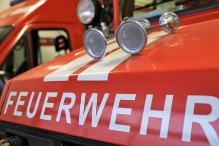Fire truck in German-speaking area