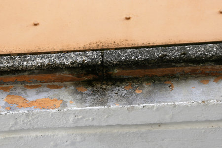 Balcony with concrete damage