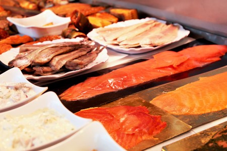 Fish counter, close upの写真素材