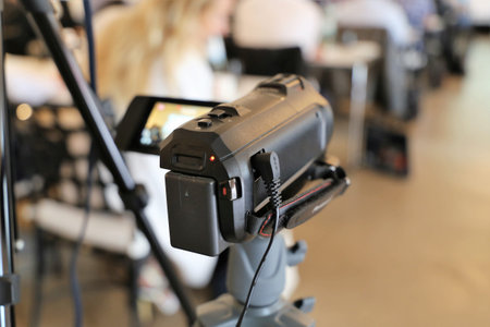 Camcorder, tv camera (close up)