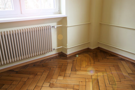 Wooden parquet floor