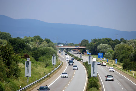 German motorway A 65 near Landau, Rhineland-Palatinate, Germany, July 07, 2018
