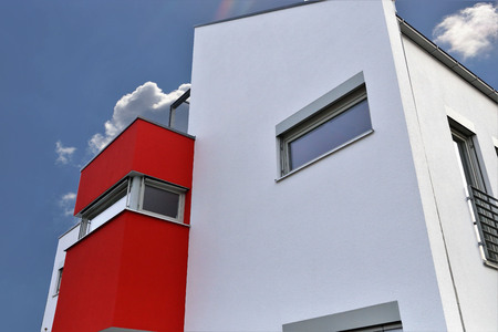 Residential home with modern paintingの写真素材