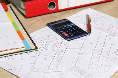 Urban Development plan, close-upの写真素材