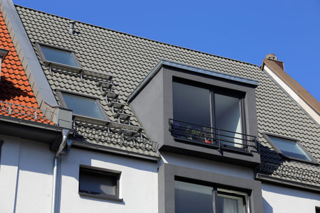New tiled roof with dormers