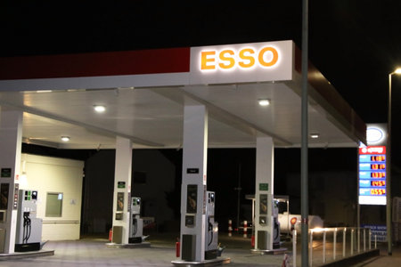 Esso filling station in Germany (Mutterstadt, Germany, September 11, 2019)のeditorial素材