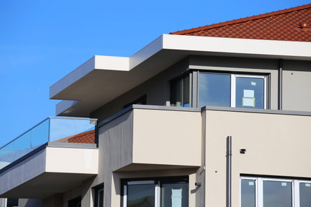 Apartment house just completed, ready to move in