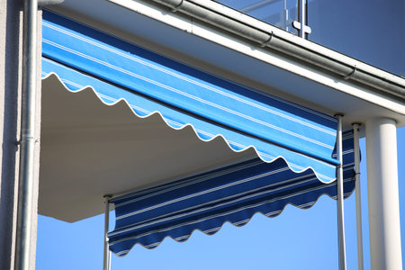 New awning on a balcony