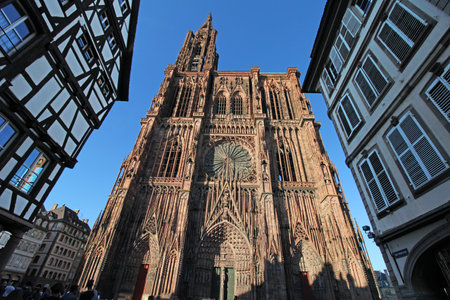 The famous Strasbourg Cathedralのeditorial素材