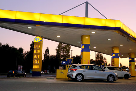 Jet filling station (Ludwigshafen, Rhineland-Palatinate, Germany, November 18, 2020)のeditorial素材