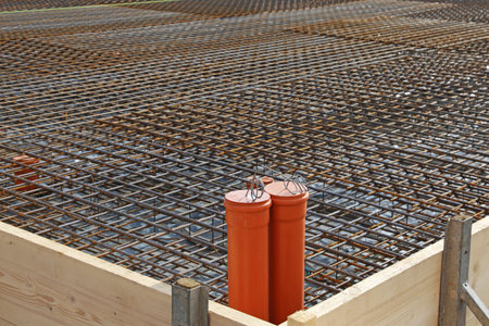 Construction site of a residential building