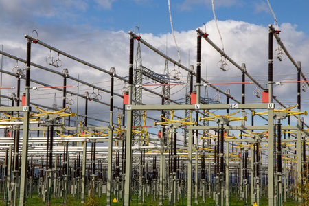 Substation in Germanyの写真素材