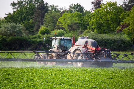 Use of crop protection in agriculture (Germany)の写真素材