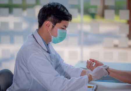 Close-up of doctors for treatment of patients.の写真素材