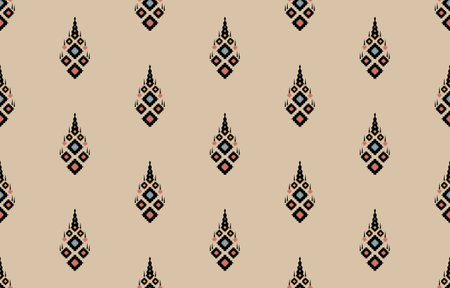 Ethnic boho seamless pattern. Traditional ornament. Tribal pattern. Folk motif. Can be used for wallpaper, textile, wrapping, web page background.のイラスト素材