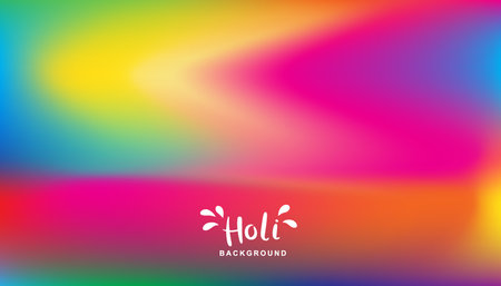 Happy Holi celebration set banner. background design for Indian Festival of Colors, social media, website banners, poster for sale and promotion template. vector illustration.のイラスト素材