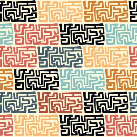 Geometry minimalistic pattern. Abstract vector pattern for web banner, business presentation, branding, fabric, textile.のイラスト素材