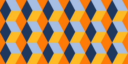 Geometric minimalistic mosaic seamless pattern. Abstract vector for web banner, business presentation, poster, card, invitation, poster, cover, textile print. vector illustration.のイラスト素材