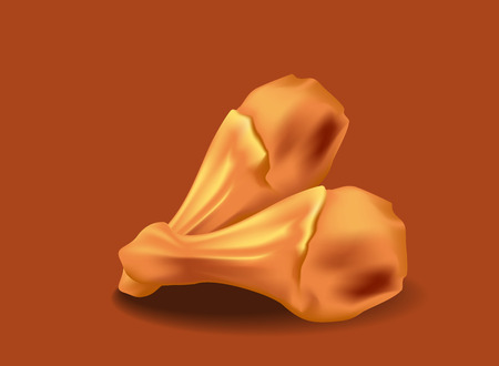 Fried chickenのイラスト素材