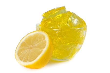 jelly lemon dessertの写真素材