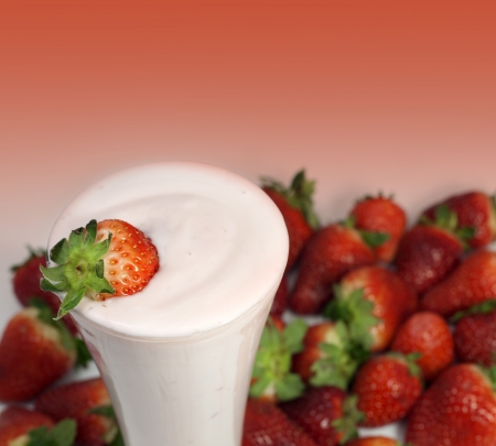	strawberry smoothieの写真素材