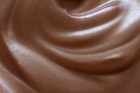 Chocolate cream closeup background textureの写真素材