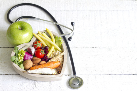 Healthy food in heart diet abstract concept Healthy food in heart diet abstract concept