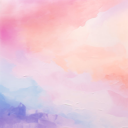 Soft swirling pastels, abstract acrylic background, dreamy pink, purple, and yellow blend, ethereal textureの素材