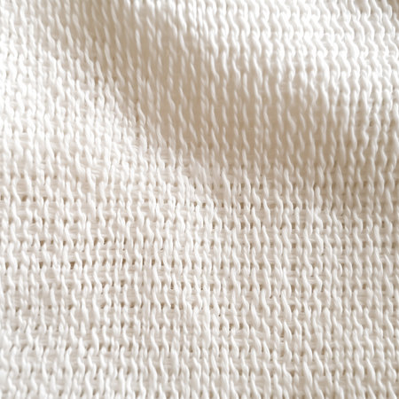 White knitted fabric as an abstract background. Texture. Close-upの素材