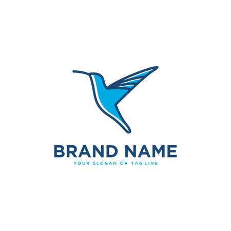bird logo design vector template white backgroundのイラスト素材