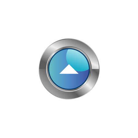 icon Media Player Control Buttons vector templateのイラスト素材