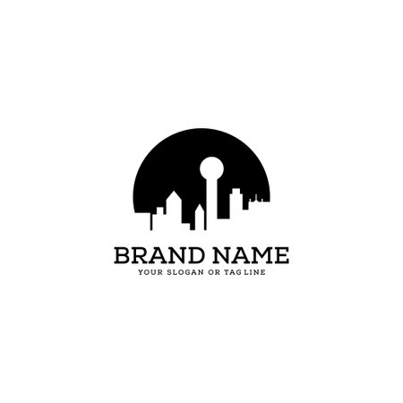 Design Dallas City Skyline vector templateのイラスト素材