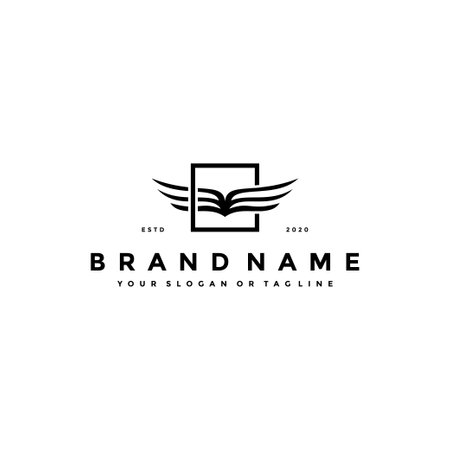 wing logo design concept vector templateのイラスト素材