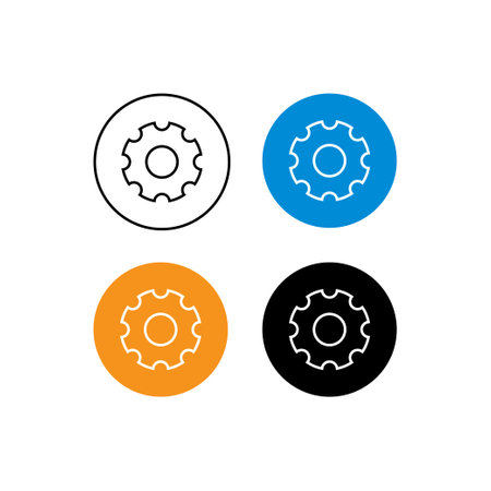 design icon gear Vector Templateのイラスト素材