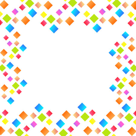 design abstract colorful frame vector templateのイラスト素材