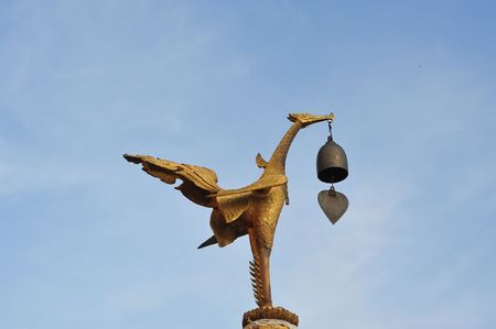 A bird statueの写真素材