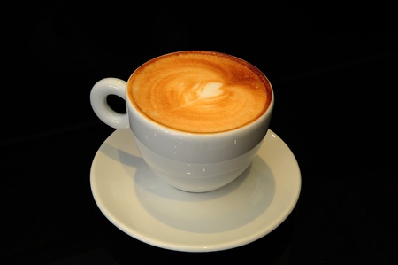 A cup of coffee latteの写真素材