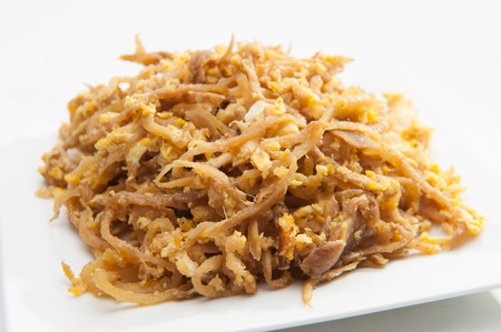 Preserved Daikon fried with eggs の写真素材