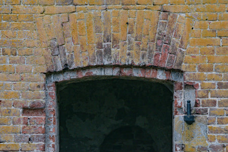 Fragment of brickwork of the old fortress
