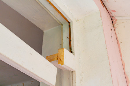 Broken during repair old window frame