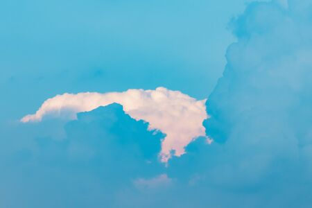 View of clouds in the evening skyの写真素材