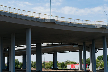 Fragments of the ring bridge under construction