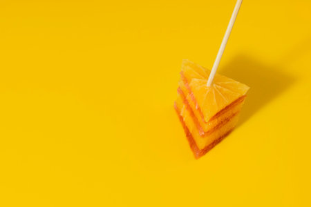 Collage of grapefruit and orange slices on a decorative background