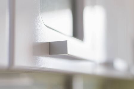 Handle from the Cabinet in the apartment in the kitchenの写真素材