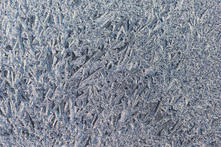 Texture image of the surface covered with frost during the first frostの写真素材