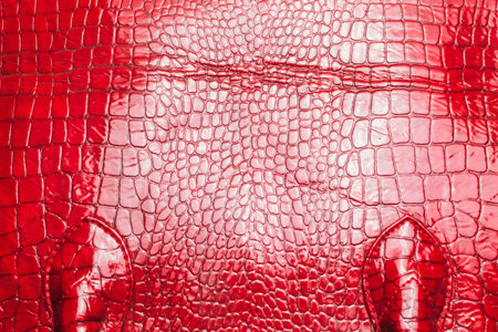 Textural image of a fragment of artificial crocodile skin