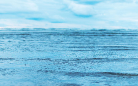 Sea view, light breeze on the water