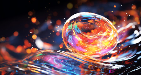 Wallpaper background for design made of abstract materials, liquid patterns generated by artificial intelligence,Generated by AIの素材